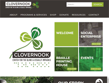 Tablet Screenshot of clovernook.org